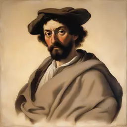 a character by Michelangelo Merisi Da Caravaggio