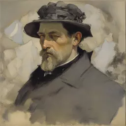 a character by Mikhail Vrubel