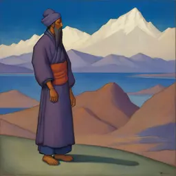 a character by Nicholas Roerich
