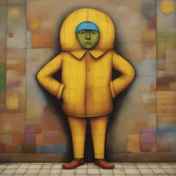 a character by Os Gemeos