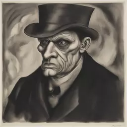 a character by Otto Dix