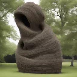 a character by Patrick Dougherty