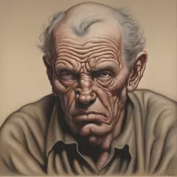 a character by Peter Howson