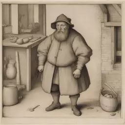 a character by Pieter Bruegel The Elder