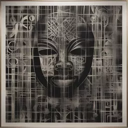 a character by RETNA (Marquis Lewis)