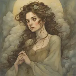 a character by Rebecca Guay