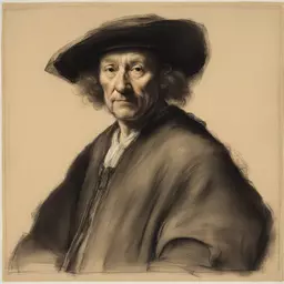 a character by Rembrandt Van Rijn