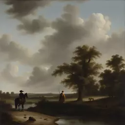 a character by Salomon van Ruysdael