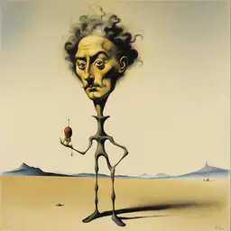 a character by Salvador Dali
