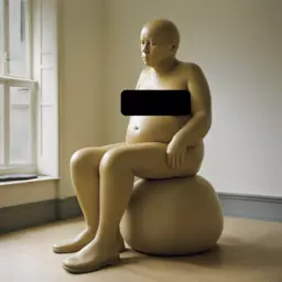 a character by Sarah Lucas