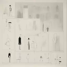 a character by Saul Steinberg