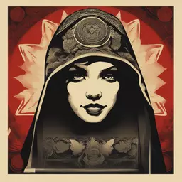 a character by Shepard Fairey