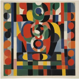 a character by Sonia Delaunay