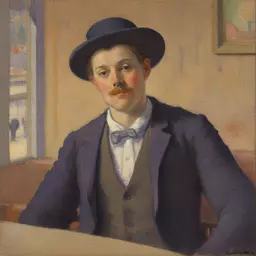 a character by Theo van Rysselberghe