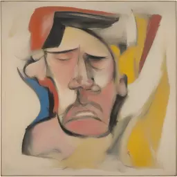 a character by Willem de Kooning