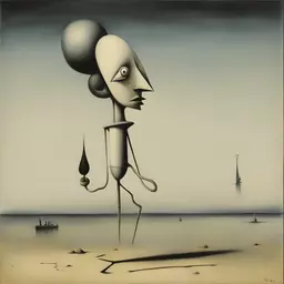 a character by Yves Tanguy