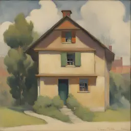 a house by Albert Bloch