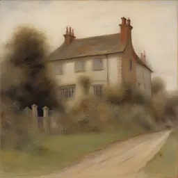 a house by Albert Goodwin