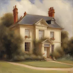 a house by Albert Lynch