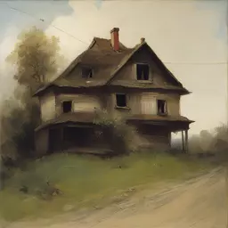 a house by Aleksey Savrasov