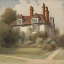 a house by Alfred Heber Hutty