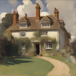 a house by Alfred Munnings