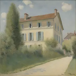 a house by Alfred Sisley