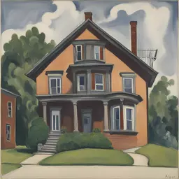 a house by Alice Neel