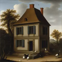 a house by Ambrosius Bosschaert