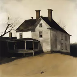 a house by Andrew Wyeth