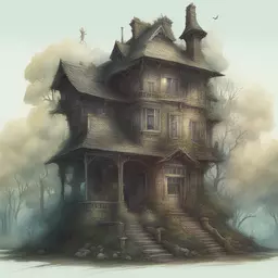 a house by Android Jones
