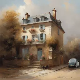 a house by Antoine Blanchard