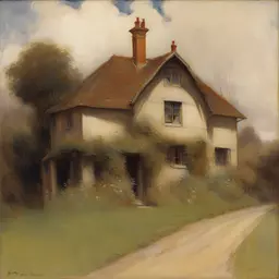 a house by Arthur Hacker
