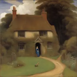 a house by Arthur Hughes