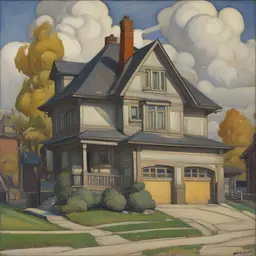 a house by Arthur Lismer