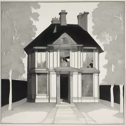 a house by Aubrey Beardsley