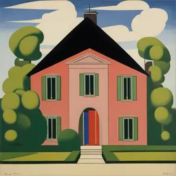 a house by Auguste Herbin
