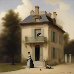a house by Auguste Toulmouche