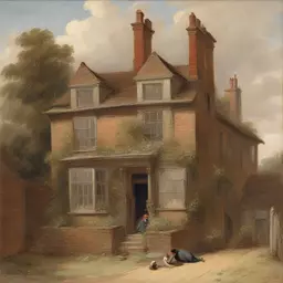 a house by Augustus Edwin Mulready