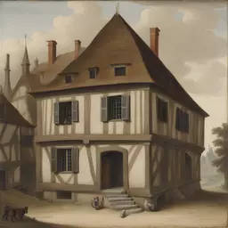 a house by Barthel Bruyn the Younger
