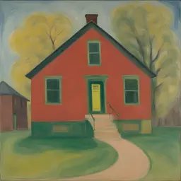 a house by Beauford Delaney