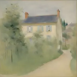 a house by Berthe Morisot