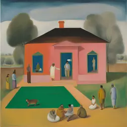 a house by Bhupen Khakhar