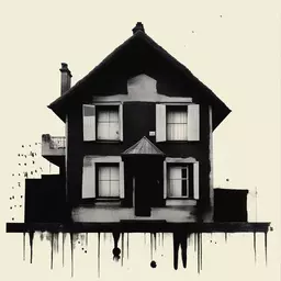 a house by Blek Le Rat