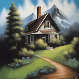 a house by Bob Ross