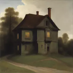 a house by Carl Gustav Carus
