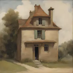 a house by Clovis Trouille