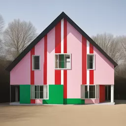 a house by Daniel Buren