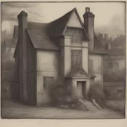 a house by Dante Gabriel Rossetti
