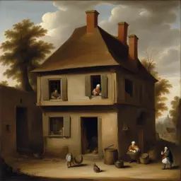 a house by David Teniers the Younger